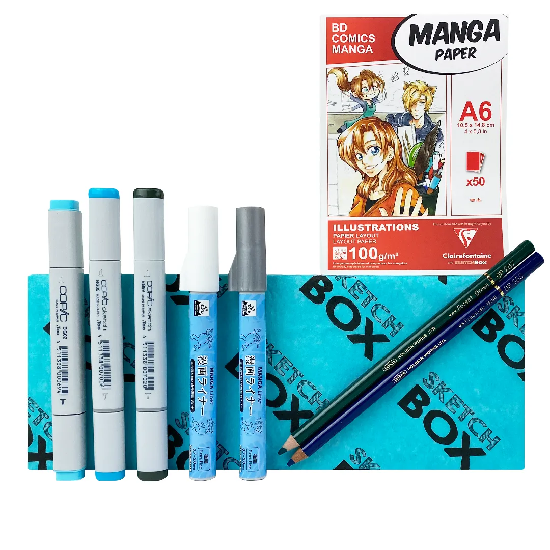 Winter Illustration Marker   Colored Pencil Premium Box