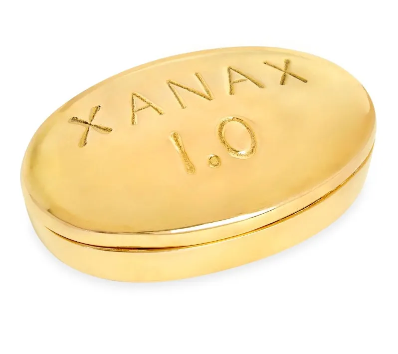 Xanax Brass Pill Box