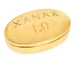 Xanax Brass Pill Box
