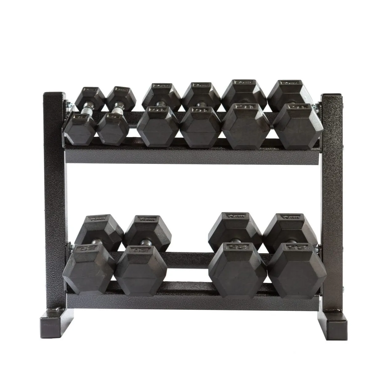 York Barbell | Mini Hex 2-Tier Dumbbell Rack