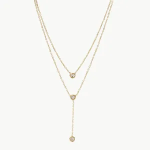Zircon Double-Layered Necklace