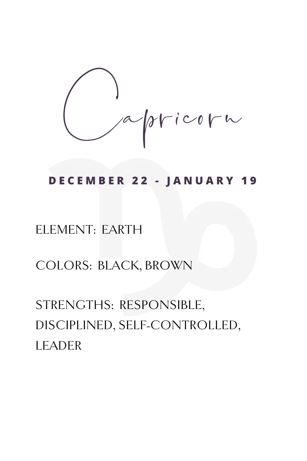 Zodiac Layered Necklace, Capricorn