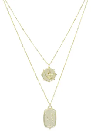 Zodiac Layered Necklace, Sagittarius