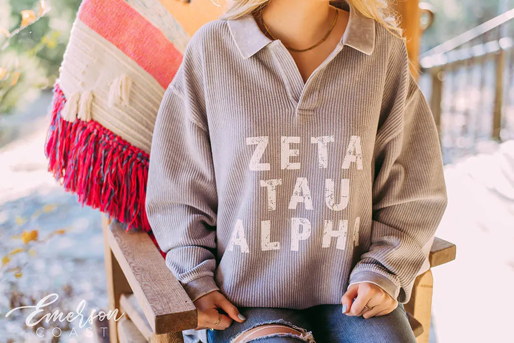 ZTA Lavender Gray Collared Cord